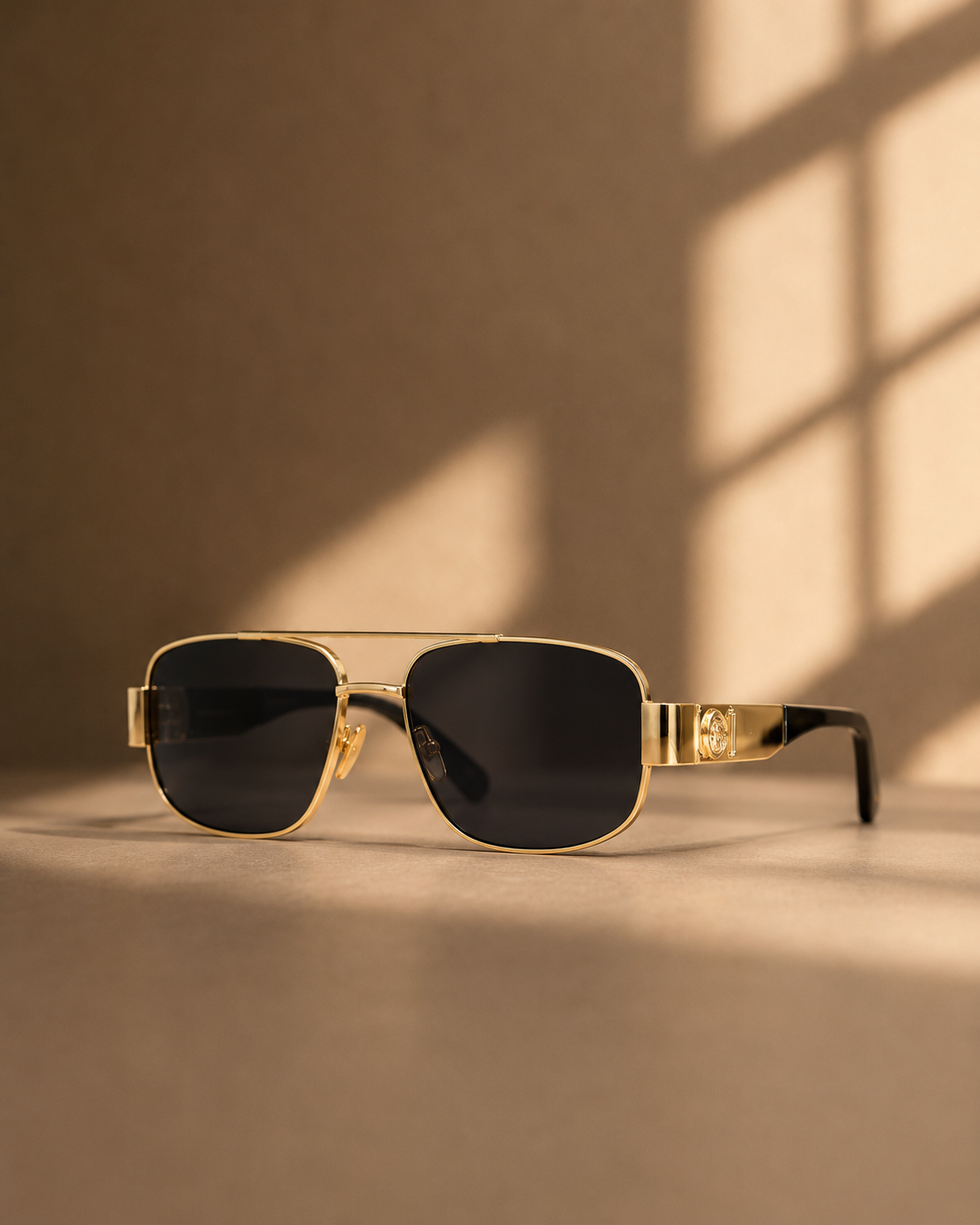 Skye Tinted Aviator Sunglasses in Gold
