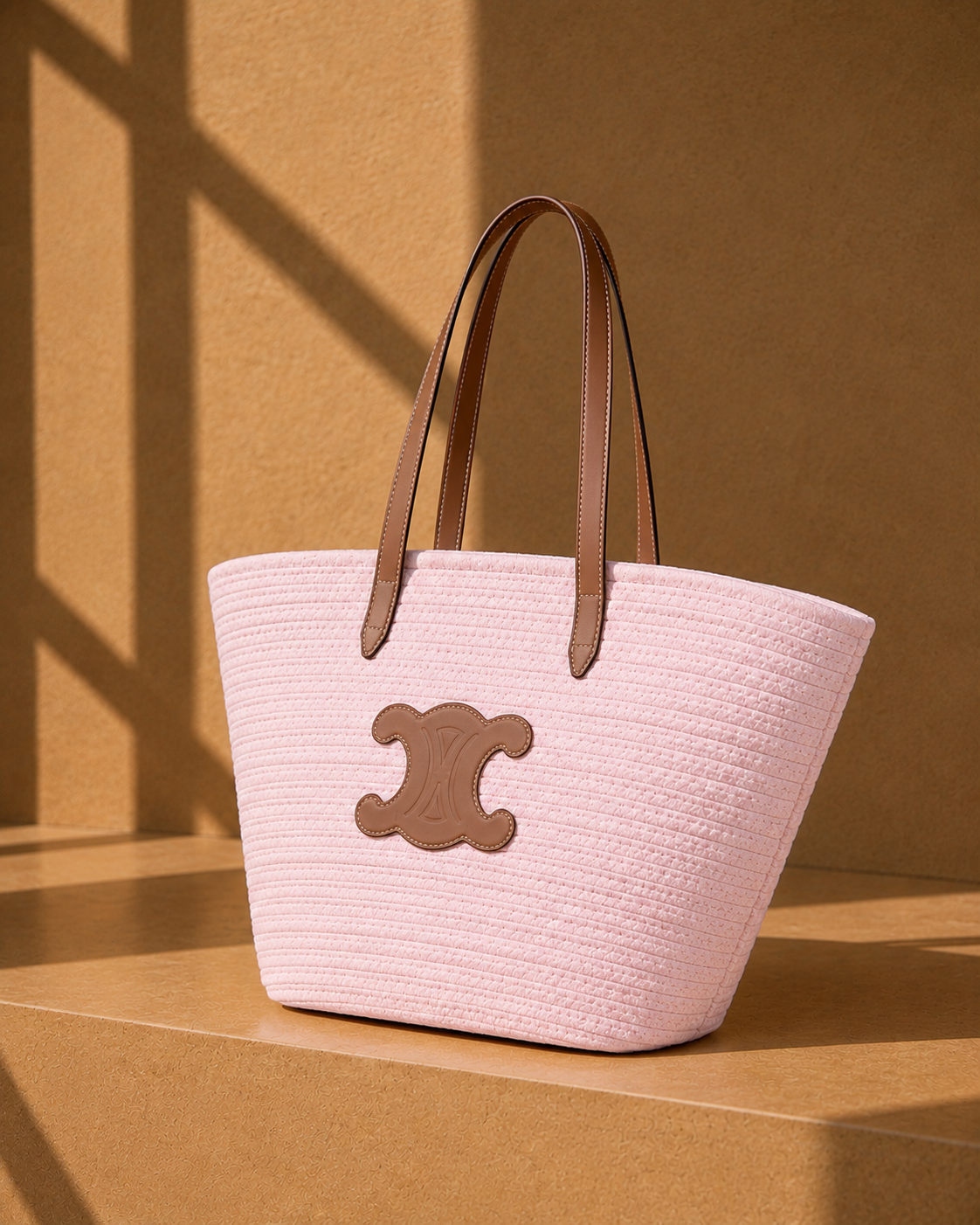 Resort Woven Tote – Pink