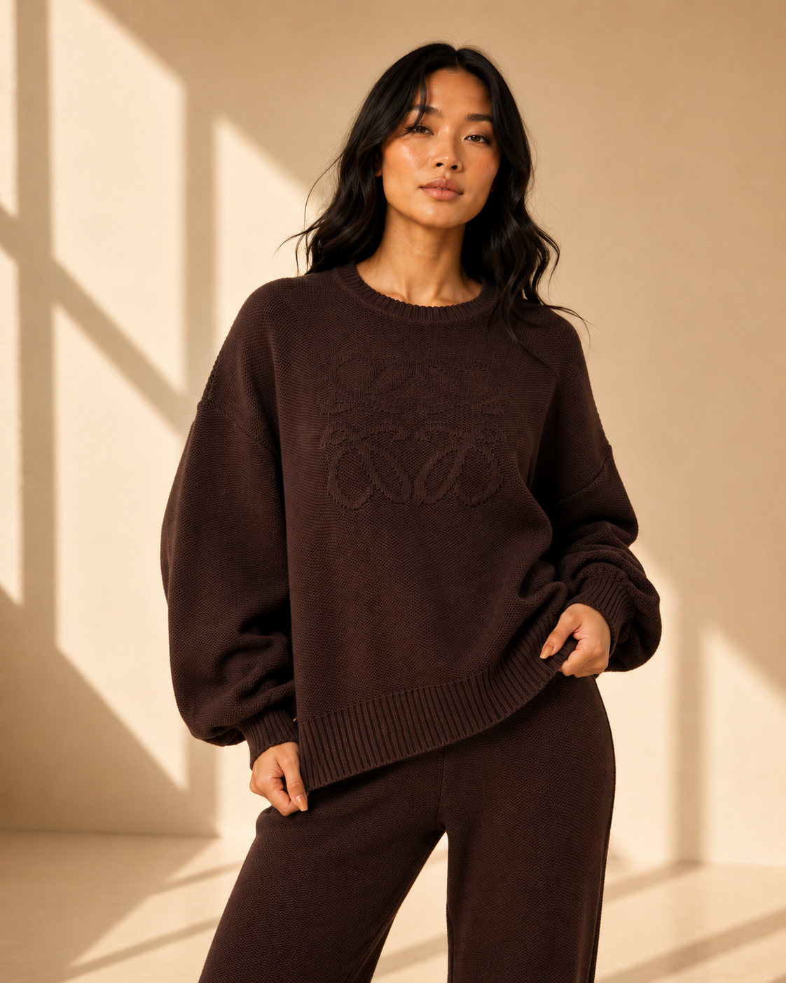 Soft Touch Knit Jumper – Brown