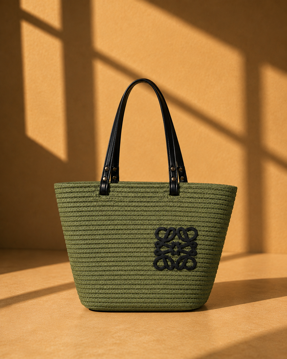 Resort Woven Tote – Khaki