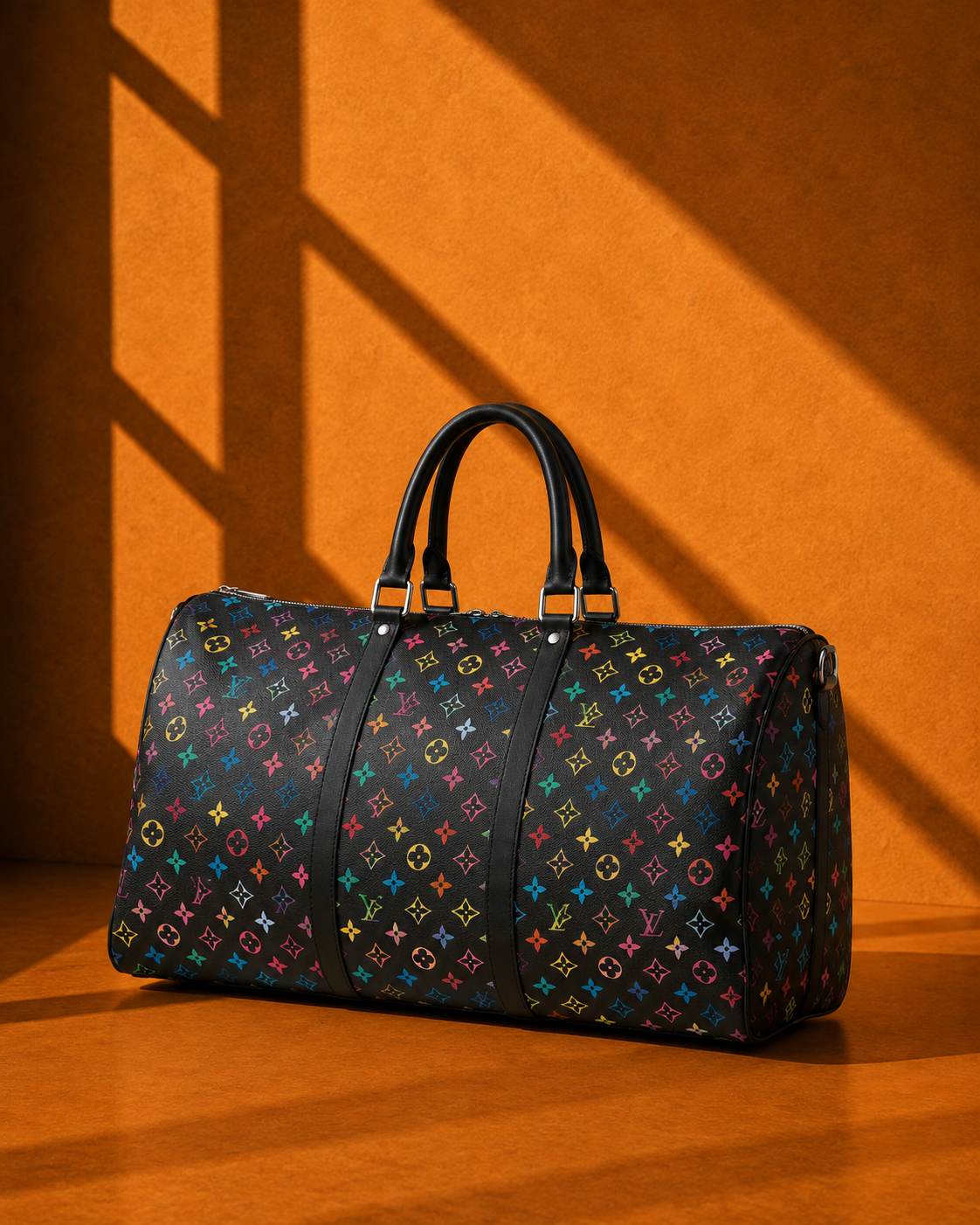 Vita Oversized Weekend Bag in Black