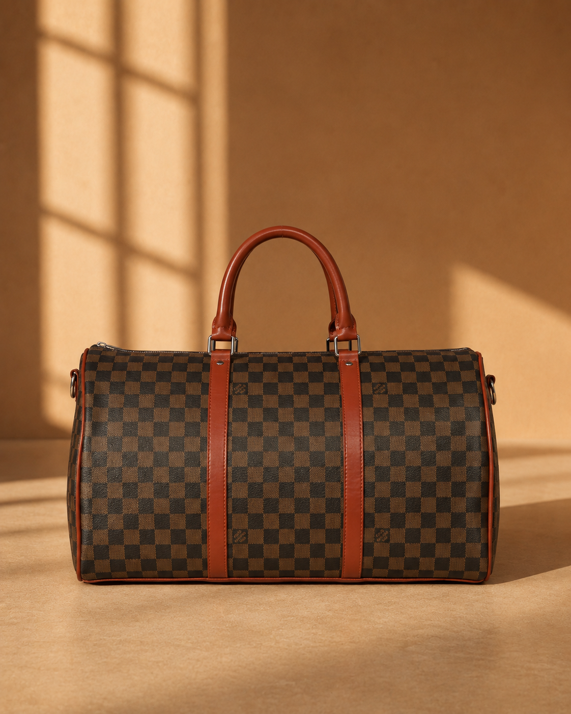 Mira Oversized Travel Bag in Brown
