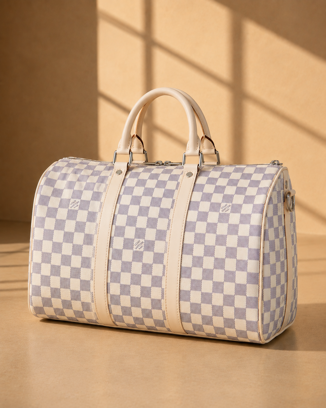 Mira Oversized Travel Bag in Cream