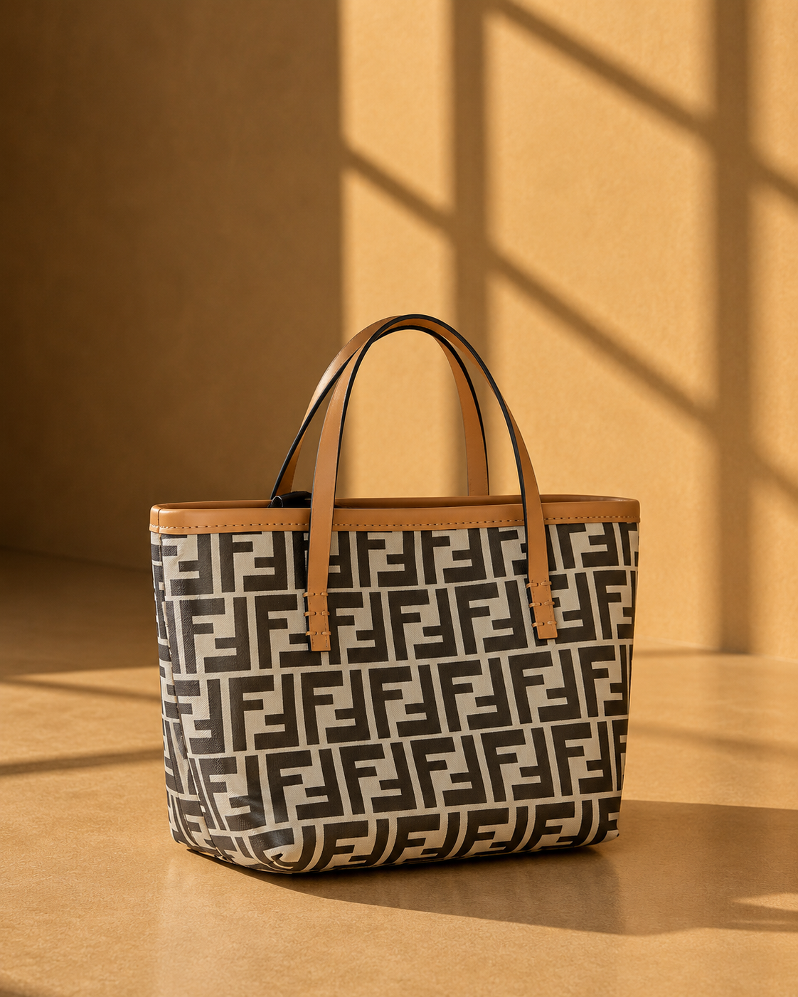 Cala Structured Shopper Bag in Black