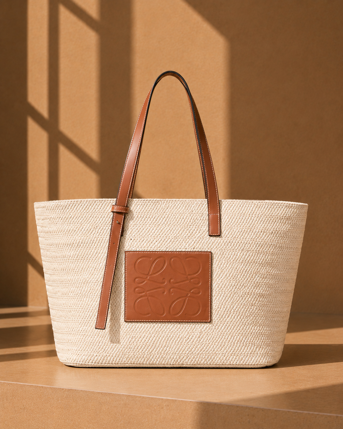 Resort Woven Tote – Cream